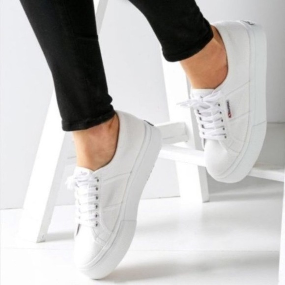 Superga 2750 Cotu Classic White Canvas Sneaker 9.5 - Picture 3 of 7